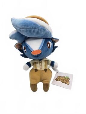 Animal Crossing Blue Sable Plush Doll with Tag